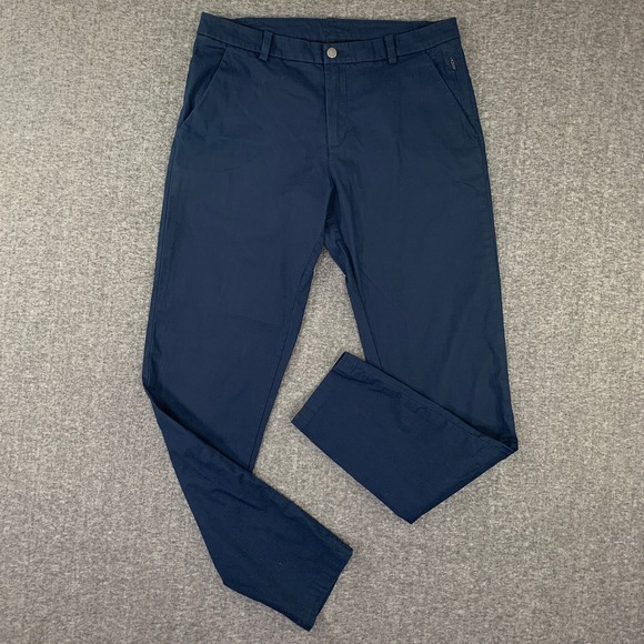 lululemon athletica Other - Lululemon ABC Pants Men 33x31 Navy Blue Chino Trousers Performance Warpstreme